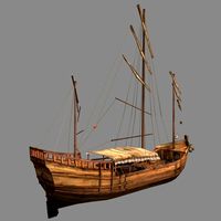 Chinese old ship 023d model
