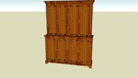 Hutch with Louver Doors