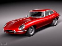 Jaguar E-type coupe3d model