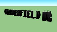 Cloverfield 2 title 3D (Again, not real)