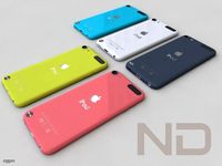 Apple iPod Touch 5th Generation Actual size3d model