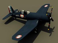 Vought F4U Corsair3d model