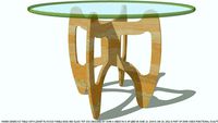 DINING TABLE KD LIGHT WOOD NAMED MAREN DESIGNED BY JOHN A WEICK RA & A