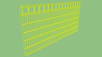 1.2m high Zaun Duo 8 Zariba Ring Railing Mesh Panel 50mm x 200mm