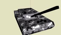 Arctic camoflage tank