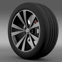VW Beetle 2012 wheel3d model