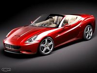 Ferrari California mid-poly3d model