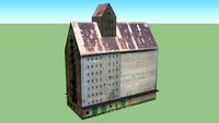 Silo im alten Handelshafen - heutigem Wissenschaftshafen - von Magdeburg