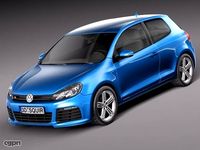 Volkswagen Golf R 2012 3door3d model