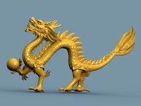 High detailed Chinese dragon 063d model