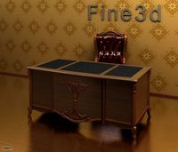antique-09-desk-0883d model