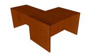 Mesa 120 cm + ala extensión cerezo