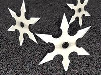 Shuriken 6-point Star3d model