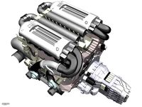 Bugatti veyron W16 engine3d model