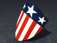 Classic Captain America Shield3d model
