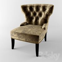 Bright Home Paris Tufted Green Crush Velvet Accent Chair