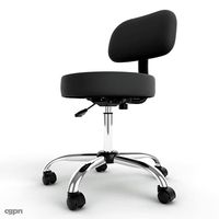 Adjustable Height Stool with Backrest 023d model