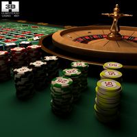 Casino Roulette Table3d model