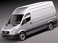 Mercedes Sprinter II Van Short High3d model