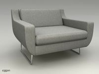Armchair Love Seat3d model