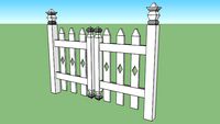 White Picket Fence - Closed Gate