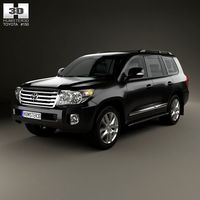 Toyota Land Cruiser (J200) with HQ interior 20133d model