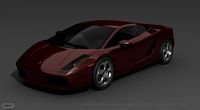 Lamborghini Gallardo, low poly3d model