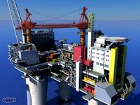 Oil Gas Platform3d model