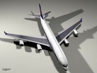 Singapore Airlines (A340-500)3d model