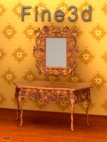 antique-08-Make-up Desk-0893d model