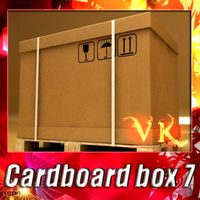 Photorealistic Cardboard Box 73d model