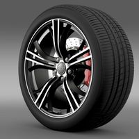 Audi R8 V10 Exclusive wheel3d model