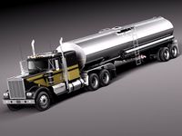 Kenworth W900 Tanker Truck 19743d model