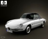 Alfa Romeo 1600 Spider Duetto 19663d model