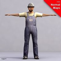 WMan0002-FBX/ Rigged Models for Motionbuilder 7.03d model