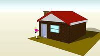3d House, house, 3d, model, 3d model, house model