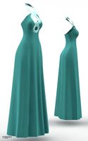 Dress long (cloth simulation)3d model