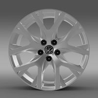 Volkswagen CrossPolo 2014 rim3d model