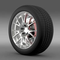 Toyota GT 86 GRMN wheel3d model