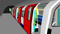 London Underground Juiblee Line Train - 1996 Stock
