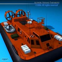 Rescue hovercraft3d model