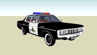 Mid 1970 RCMP Police Car