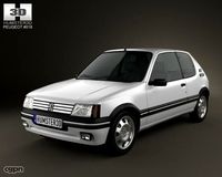 Peugeot 205 3-door GTI 1983-19983d model