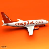 Boeing 737 easyJet3d model