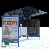 Busstop 23d model