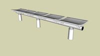 Forms+Surfaces Tecno RS Seating, five backless seats, cylindrical mounting posts