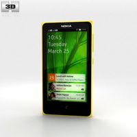 Nokia X Yellow3d model