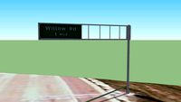 I-294 Southbound Guide Signs- Willow Rd Exit 1 Mile