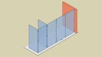 Manet Concept - Glass wall system with full pivoting door