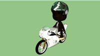 Motorcycle sackboy
